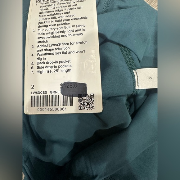 Lululemon HR align legging nwt size2 - Picture 4 of 4